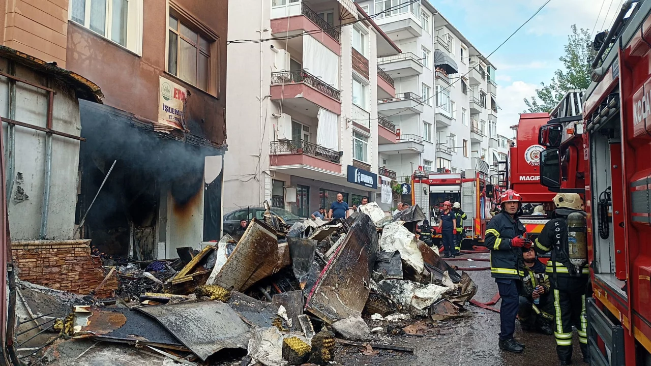 Yumurta deposunda yangın paniği