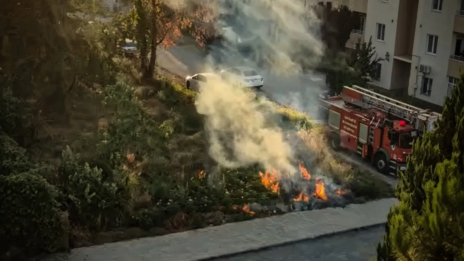 Kız kaçıran yangın çıkardı