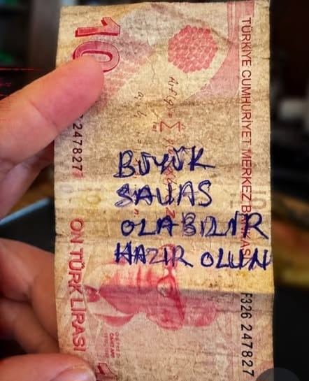 Sakarya’da 10 TL’nin üzerindeki mesaj şaşırttı