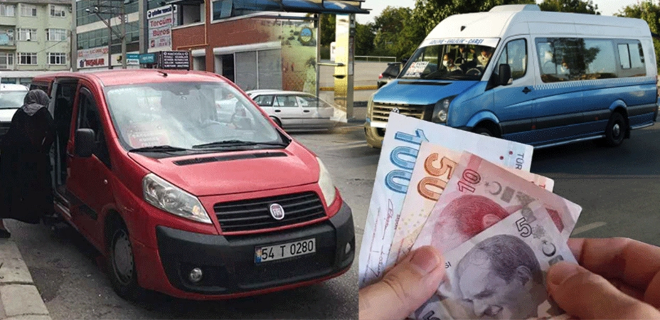 Sakarya'da dolmuş ve minibüs ücretlerine zam onayı